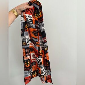 100% Silk Harley-Davidson Logo Scarf / Belt / Bandana